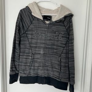 Cozy Hurley zip up hoodie.